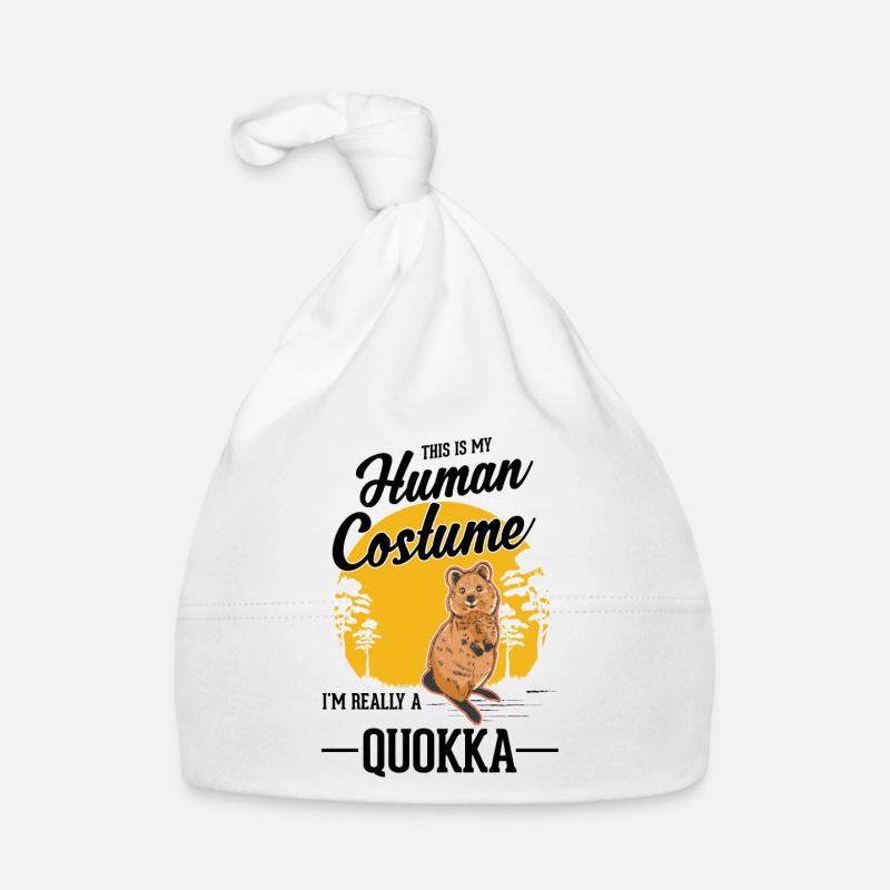 Quokka Halloween Shorttail Kangaroo Organic Baby Cap