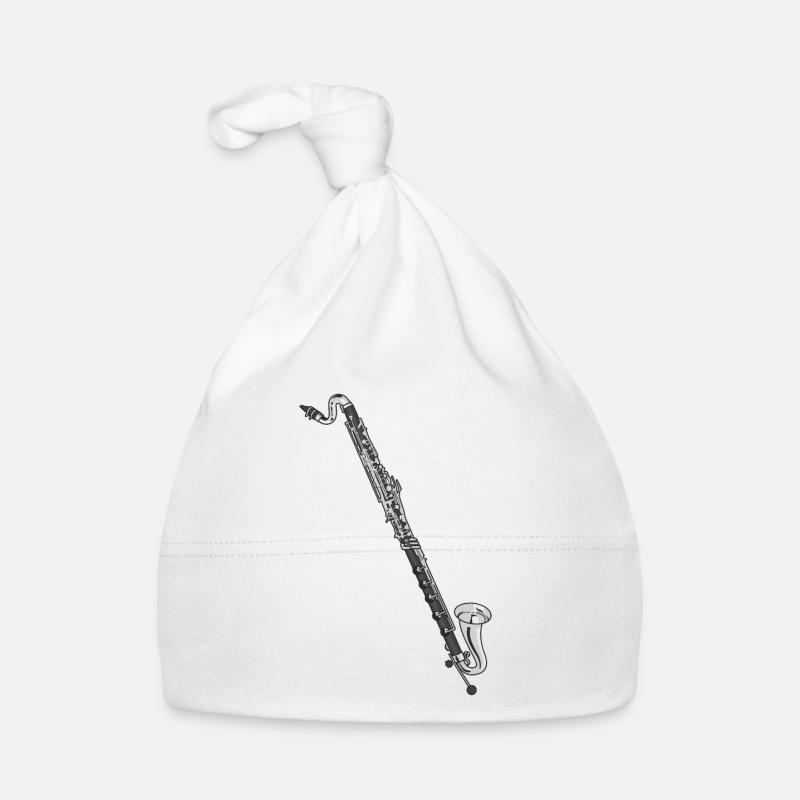 Clarinette basse Cadeau Clarinettiste basse Bonnet bio Bébé
