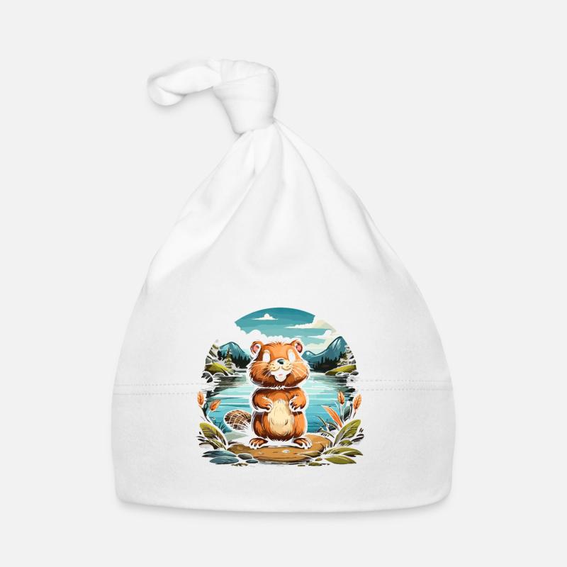 Équipe Beaver Bonnet bio Bébé