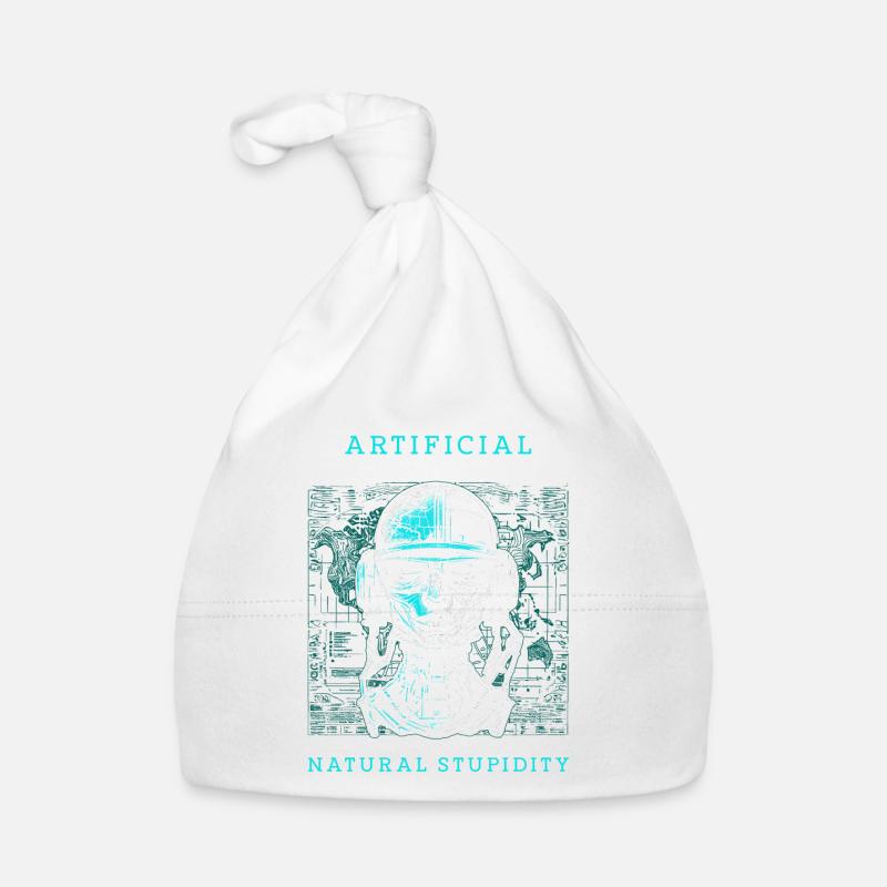 Artificial Intelligence Natural Stupidity Baby Bio-Mütze
