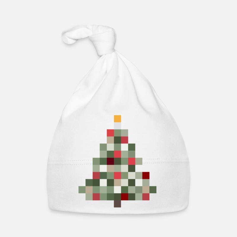 Arbre de Noël rétro 8 bits Noël Bonnet bio Bébé
