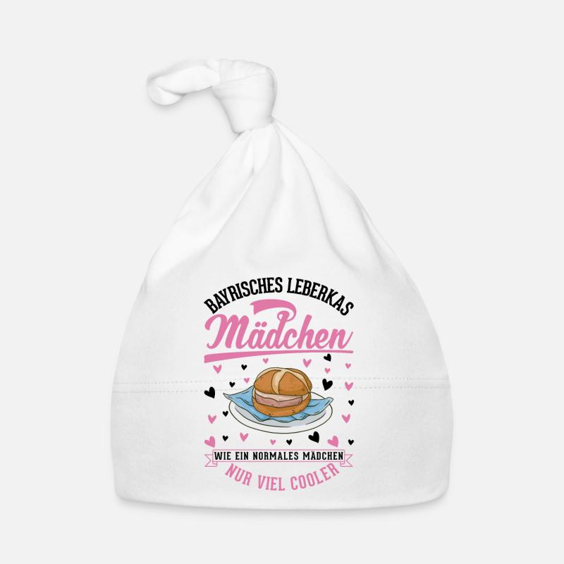 Leberkas Mädchen Leberkäse Fleischkäse Baby Bio-Mütze