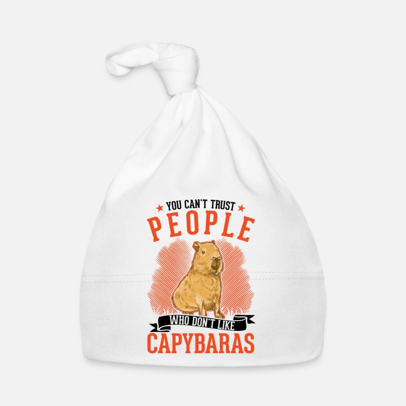 Capybara Cadeau Capybara Capibara Bonnet bio Bébé