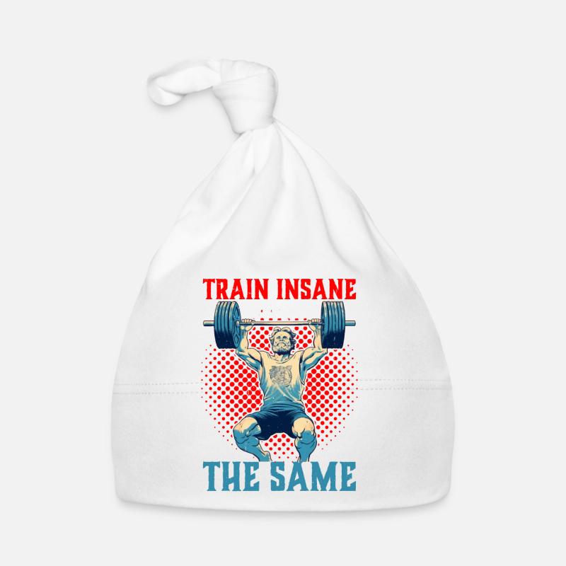 Train Insane Or Remain The Same 26 Organic Baby Cap