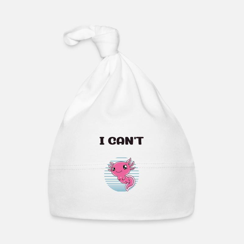 Funny Axolotl Cute Axolotl Organic Baby Cap
