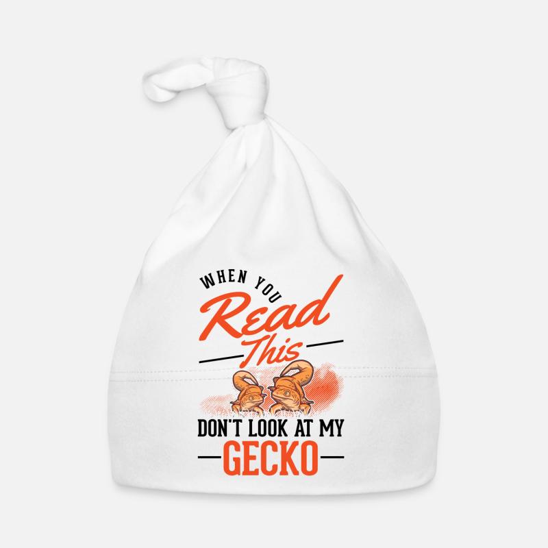 Gecko Geschenk Leopardgecko Baby Bio-Mütze
