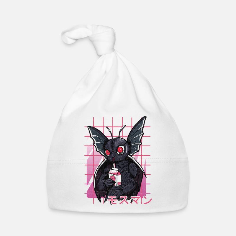 Mothman Kawaii Erdbeer Milchshake Baby Bio-Mütze