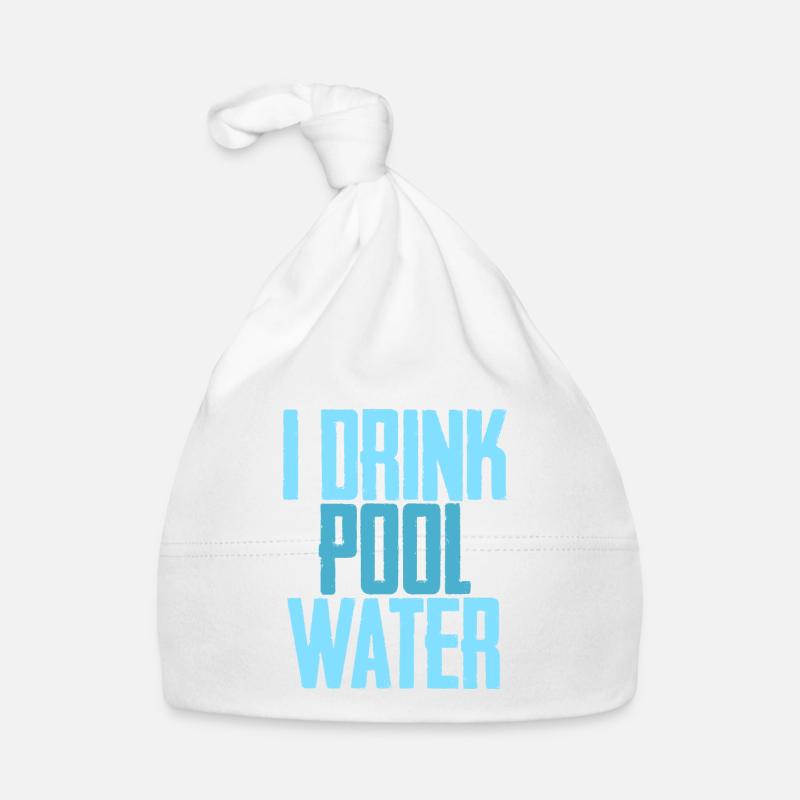 I Drink Pool Water 3 Baby Bio-Mütze