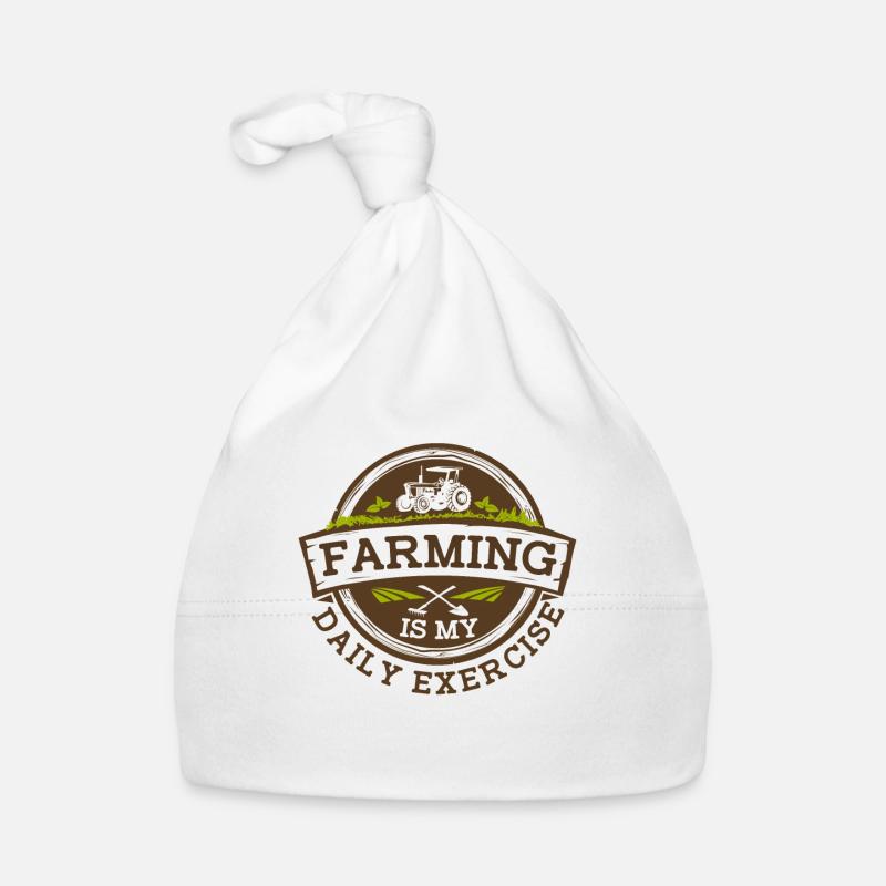 Farming Is My Daily Exercise Biobauer Bauer Organic Baby Cap
