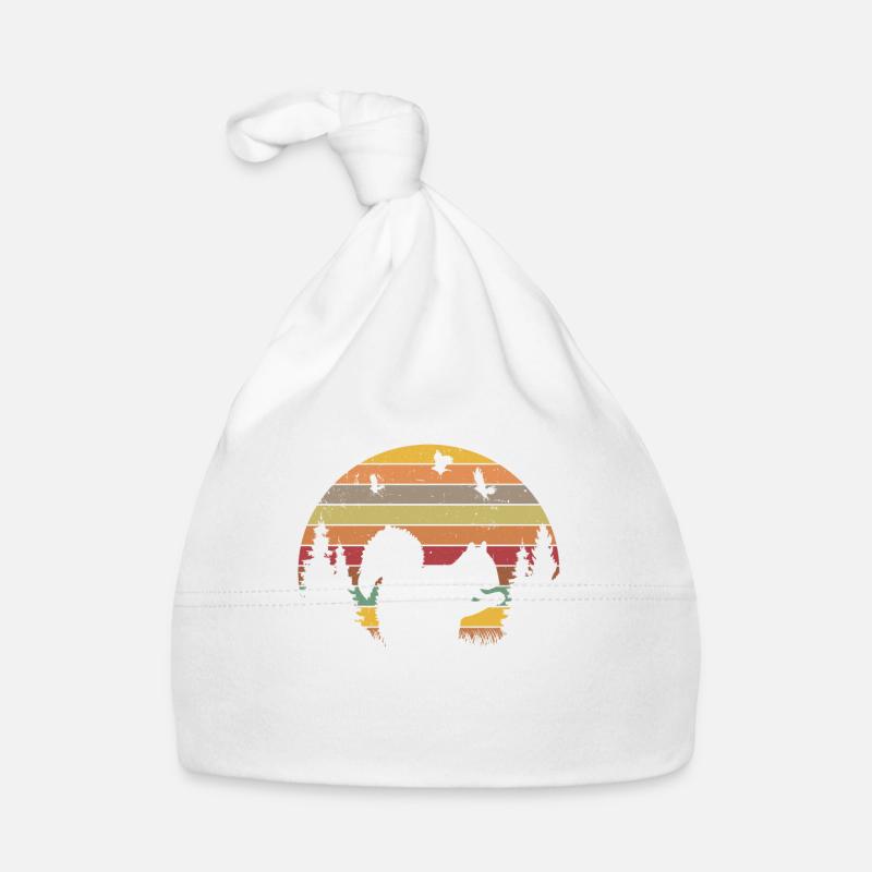 Eichhörnchen Retro Squirrel Baby Bio-Mütze
