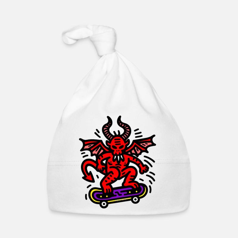 Devil Skateboard Organic Baby Cap