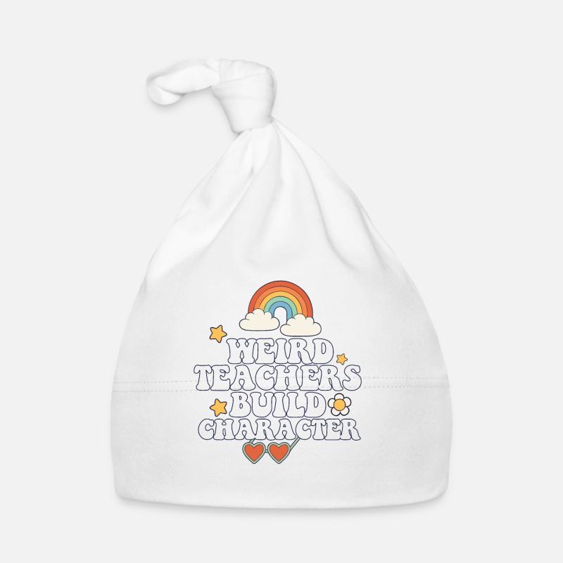 Weird Teachers Build Character Groovy School Baby Bio-Mütze