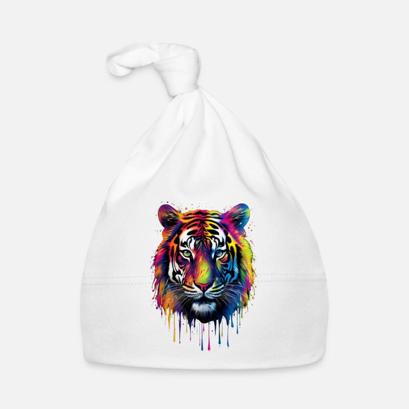 Rainbow Tiger Baby Bio-Mütze