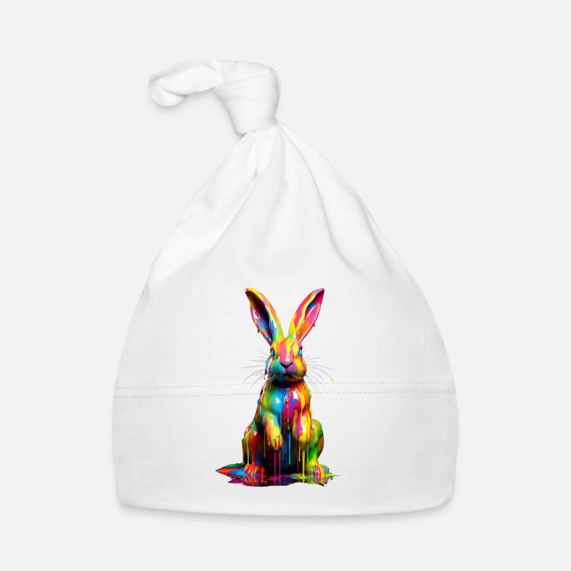 Rainbow Rabbit Baby Bio-Mütze