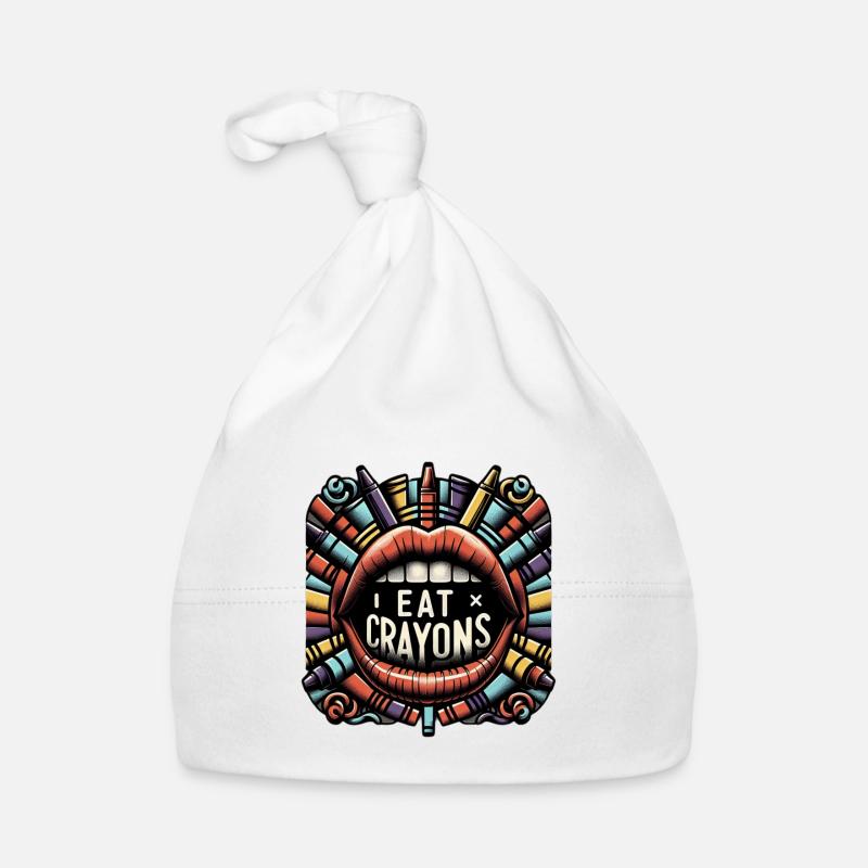 I Eat Crayons 7 Baby Bio-Mütze