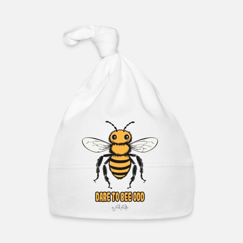 Osez être étrange comme l'abeille du dessin animé Bonnet bio Bébé