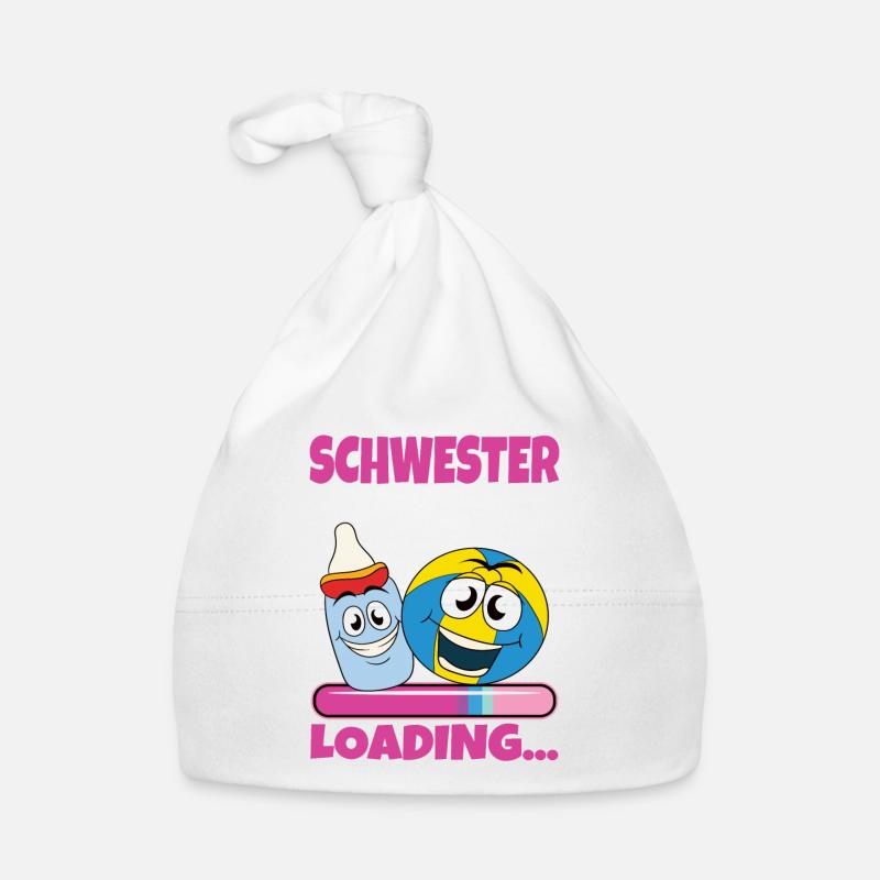 Schwester werden Schwester 2024 Baby Bio-Mütze