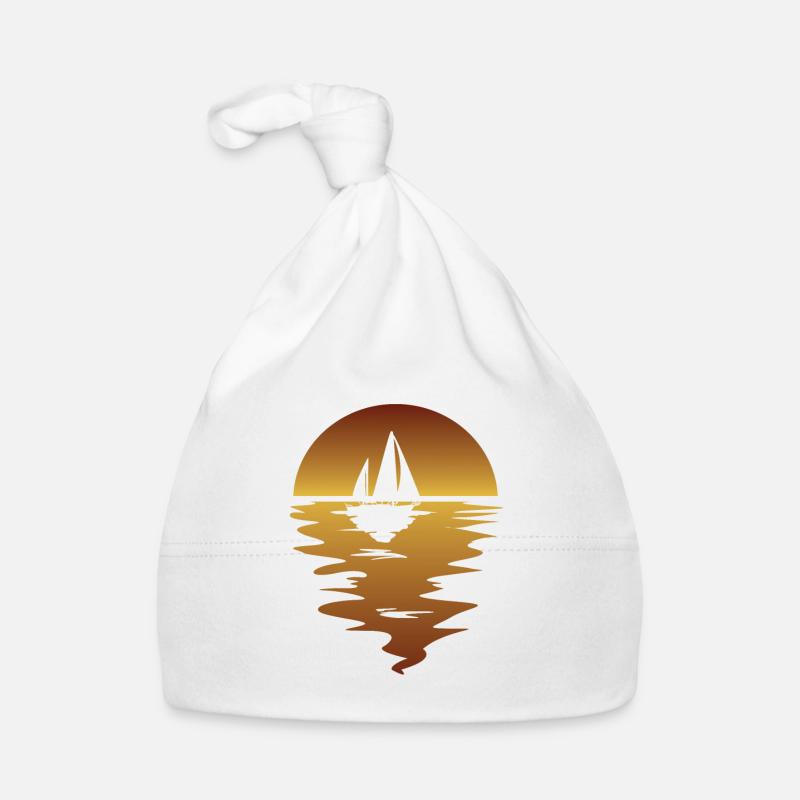 Sailing Ship Sailing Sailing Sailing Sailing Sailboat Organic Baby Cap