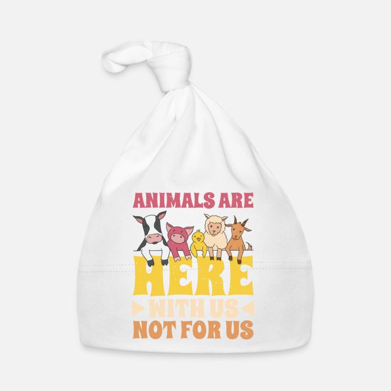 Animals Are Here With Us Not For Us 2 Organic Baby Cap