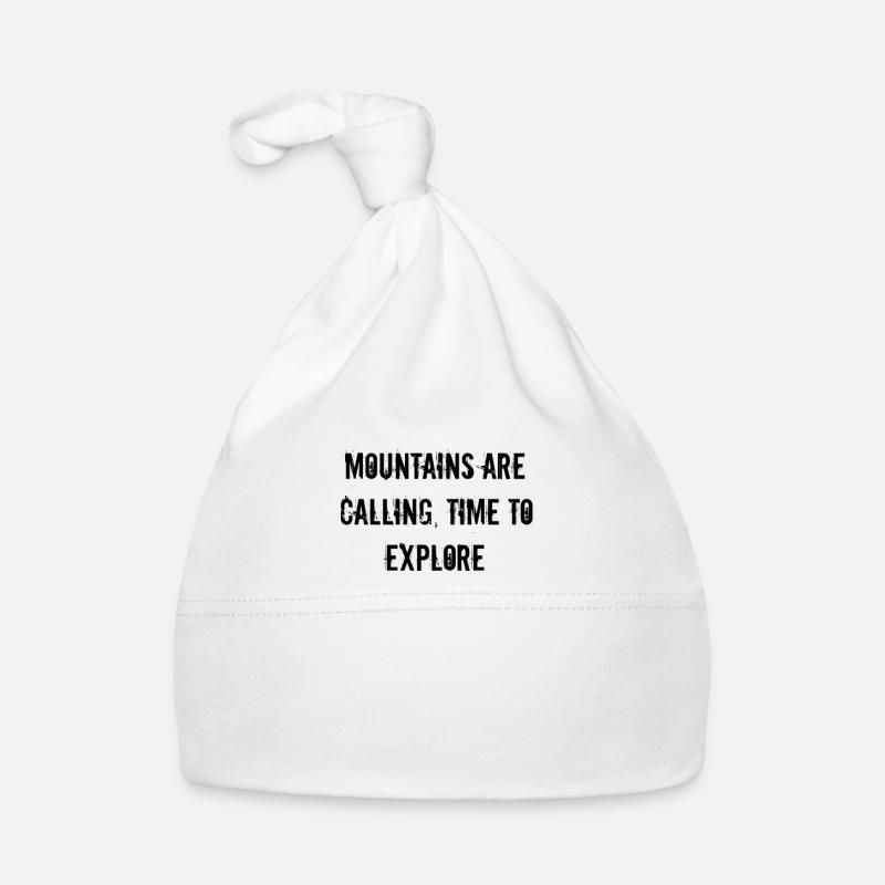 Hiking - Mountains are calling, time to explore Organic Baby Cap