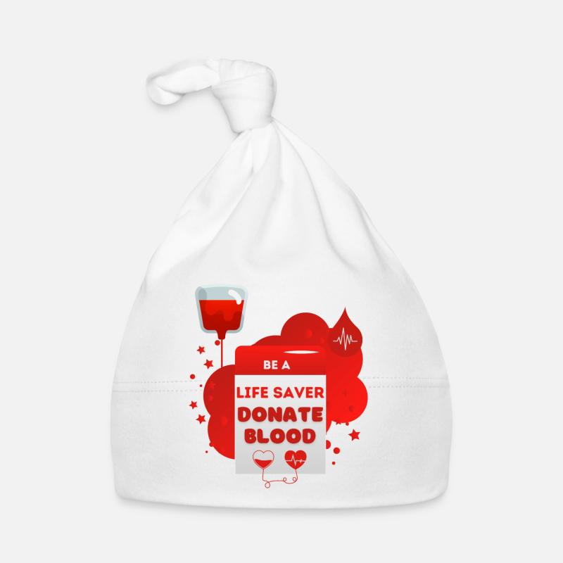 Blutspende Sei ein Lebensretter Blut spenden Baby Bio-Mütze