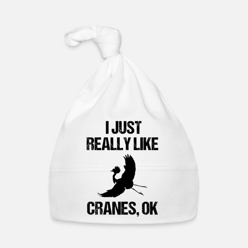Simply Cranes Lover Statement Organic Baby Cap