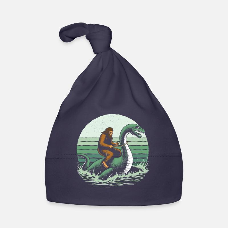 Bigfoot Reitet Loch Ness Baby Bio-Mütze