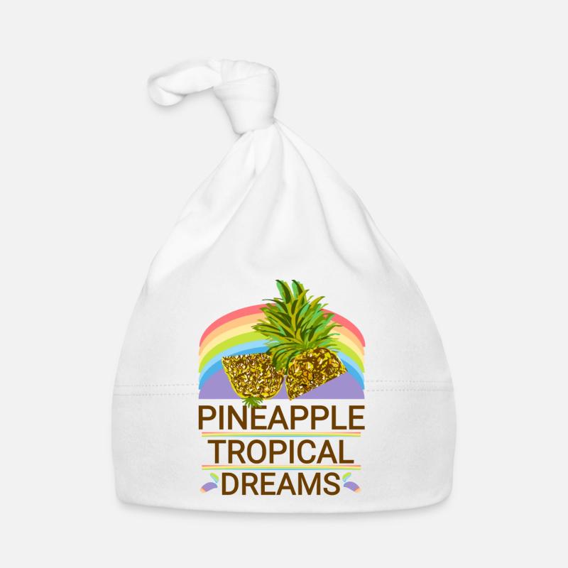 Ananas Regenbogen Baby Bio-Mütze