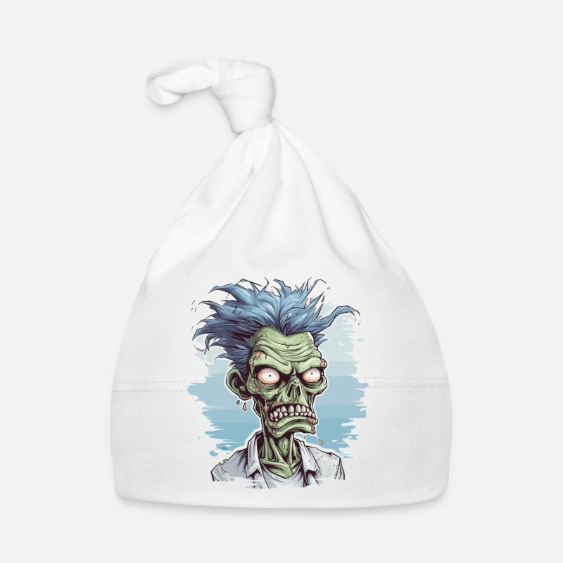 Halloween Spooky Horror Zombie Organic Baby Cap