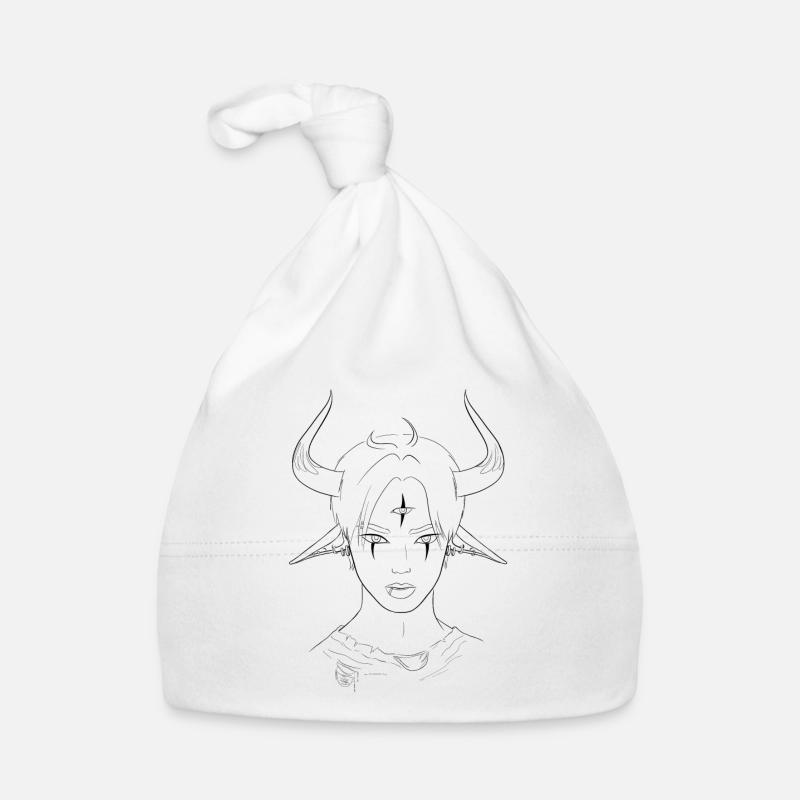 Inccubus Demon | Occult | Devil Horns | Piercing Organic Baby Cap