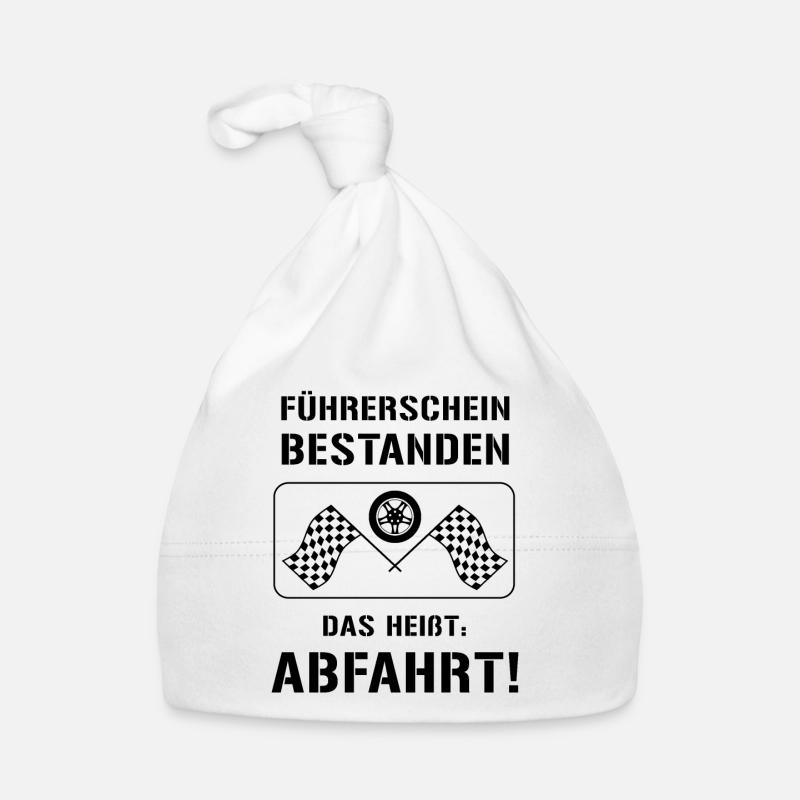 Führerschein Bestanden: ABFAHRT! Baby Bio-Mütze