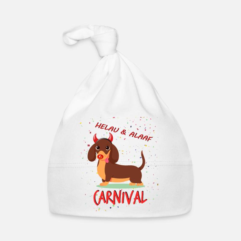 Dachshund, Carnival, Carnival, Helau, Alaaf, Devil Organic Baby Cap