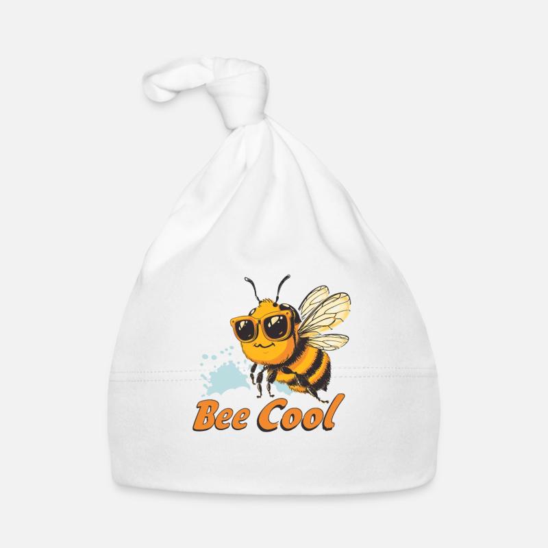 Bee Cool Beekeeper Gift for Bee Lovers Organic Baby Cap