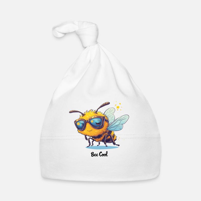 Bee Cool Beekeeper Gift for Bee Lovers Organic Baby Cap