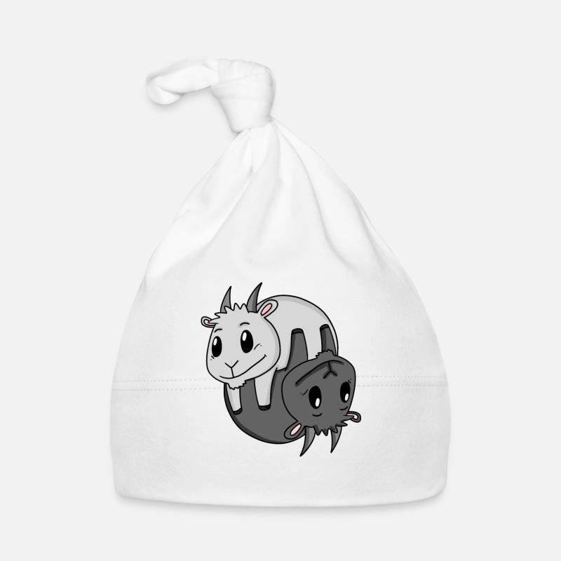 Yin Yang Zeichen Ziege Baby Bio-Mütze