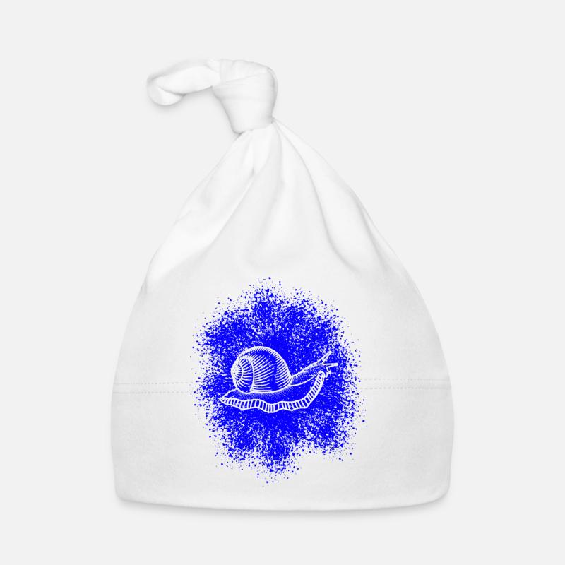 Snail with snail shell Organic Baby Cap