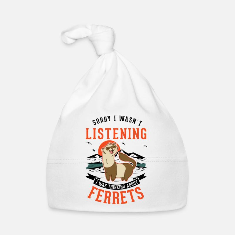 Frettchen Liebhaber Ferret Geschenk Baby Bio-Mütze