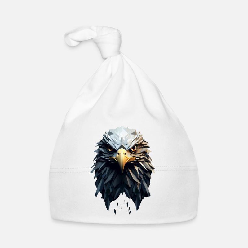 Geometric Eagle Animation Baby Bio-Mütze