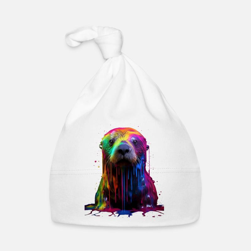 Rainbow Sea Otter Baby Bio-Mütze