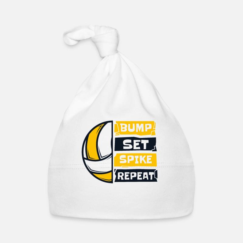 Bump Set Spike Repeat Volleyballfreak Volleyball Baby Bio-Mütze