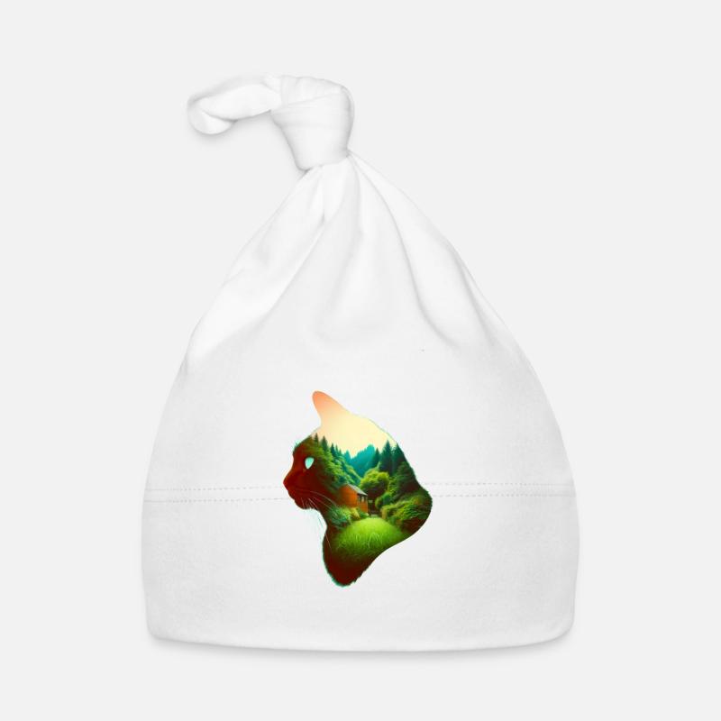 Nature in Cat Pattern Baby Bio-Mütze