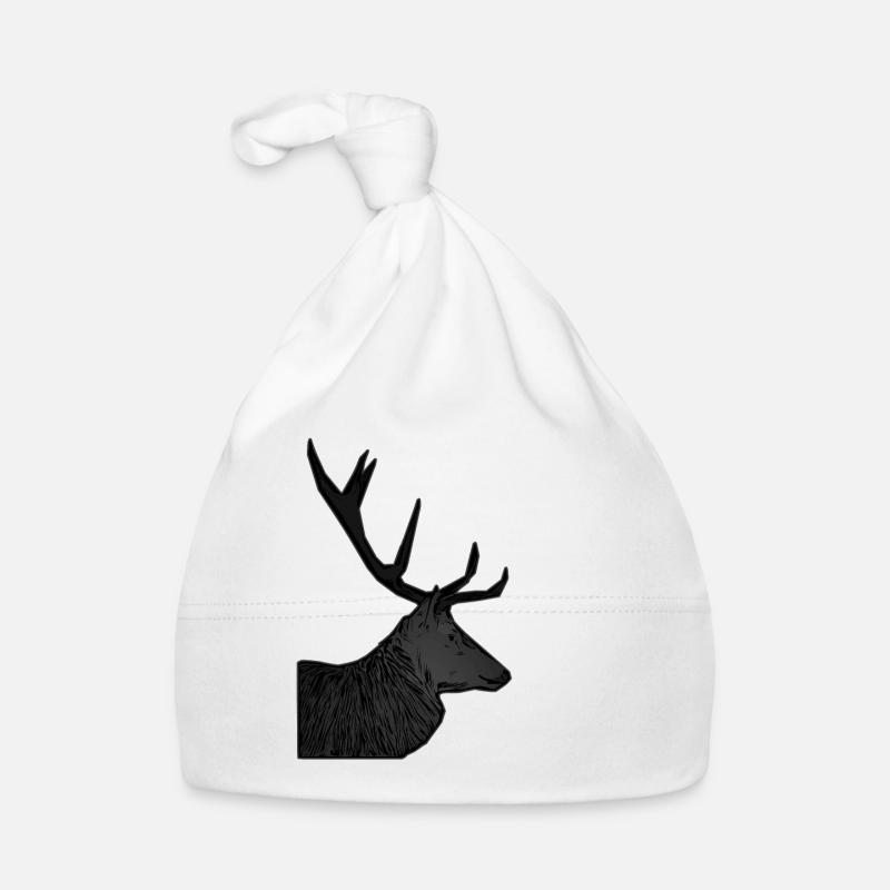 Bois de cerf élaphe avec bois de cerf Bonnet bio Bébé