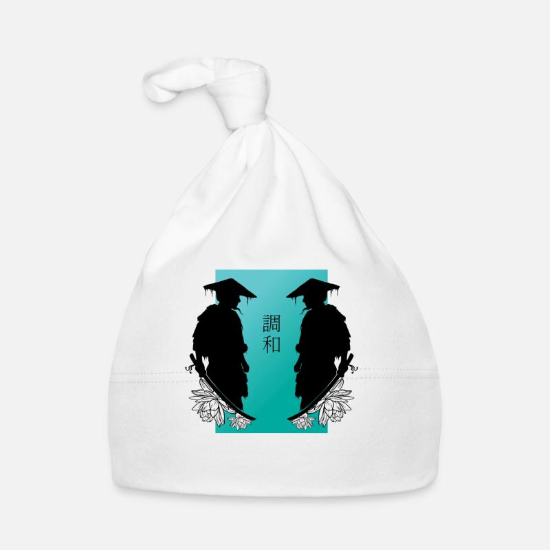 Samurai Duel Miroir Esthétique du combat Bonnet bio Bébé