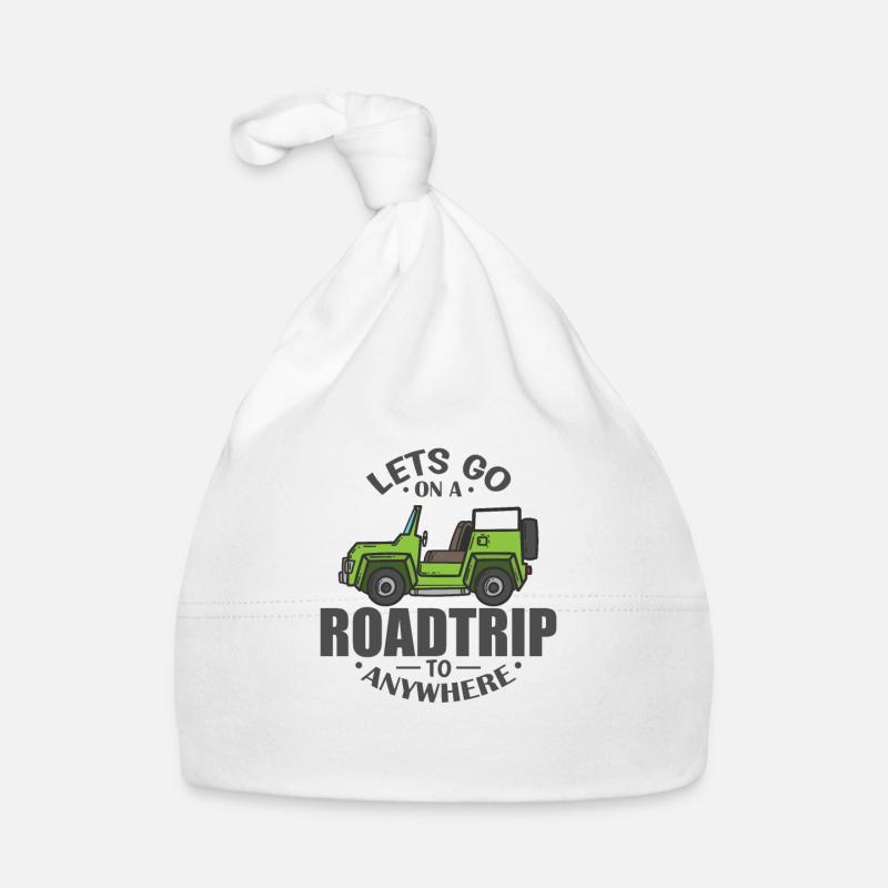 Let's go on a Road Trip to Anywhere Adventure Organic Baby Cap