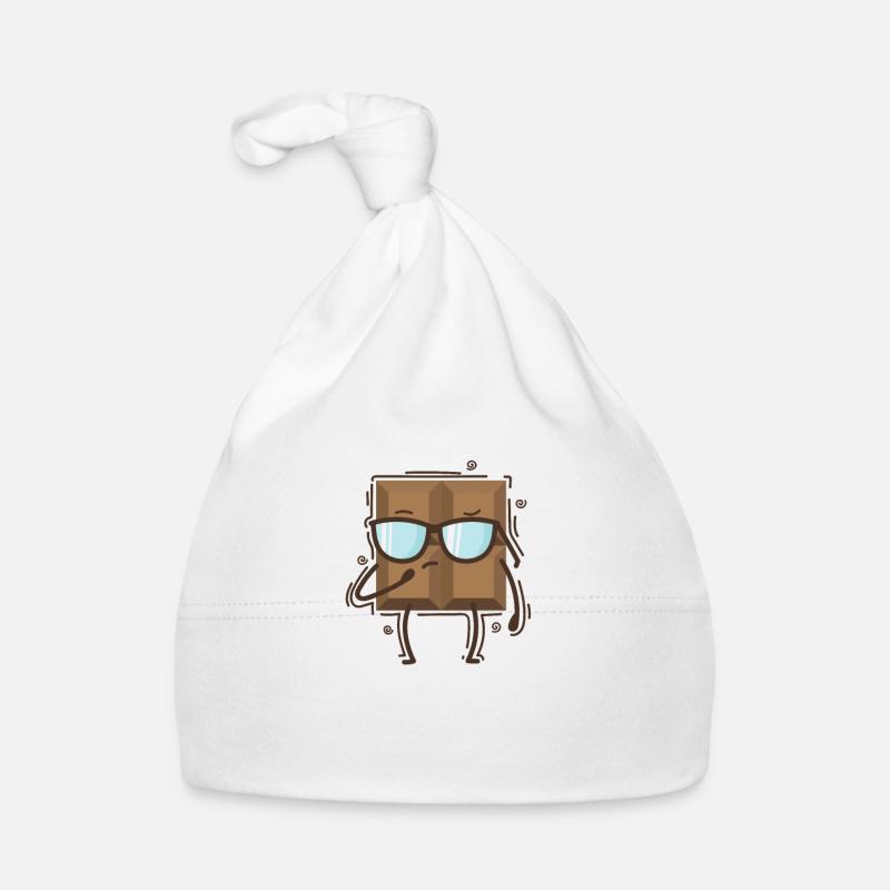 cool bar chocolate candy cocoa Organic Baby Cap