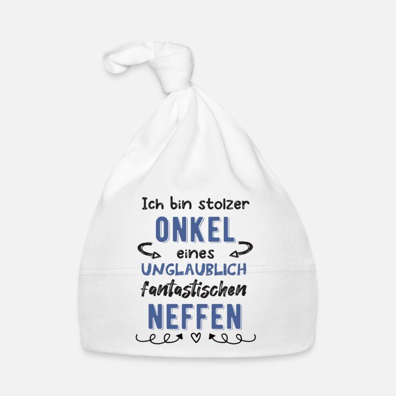 Stolzer Onkel Neffe Baby Bio-Mütze