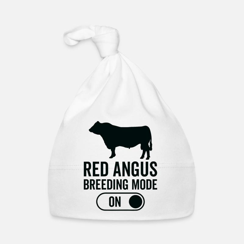 Kuhzuchtmodus Auf - Roter Angus Baby Bio-Mütze