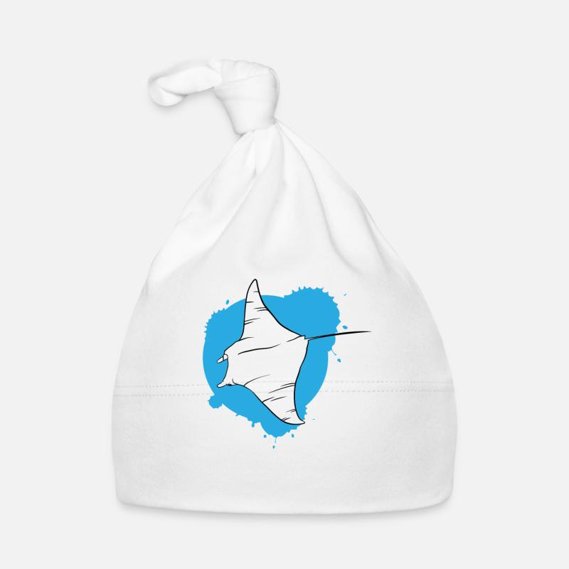 Rochen im Riff Ozeanischer Geist Geschenk Baby Bio-Mütze