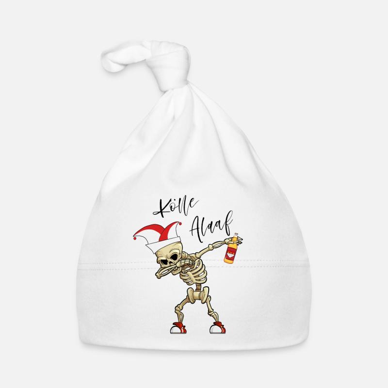 Carnaval Kölle Alaaf Dabbing Squelette Fun Bonnet bio Bébé