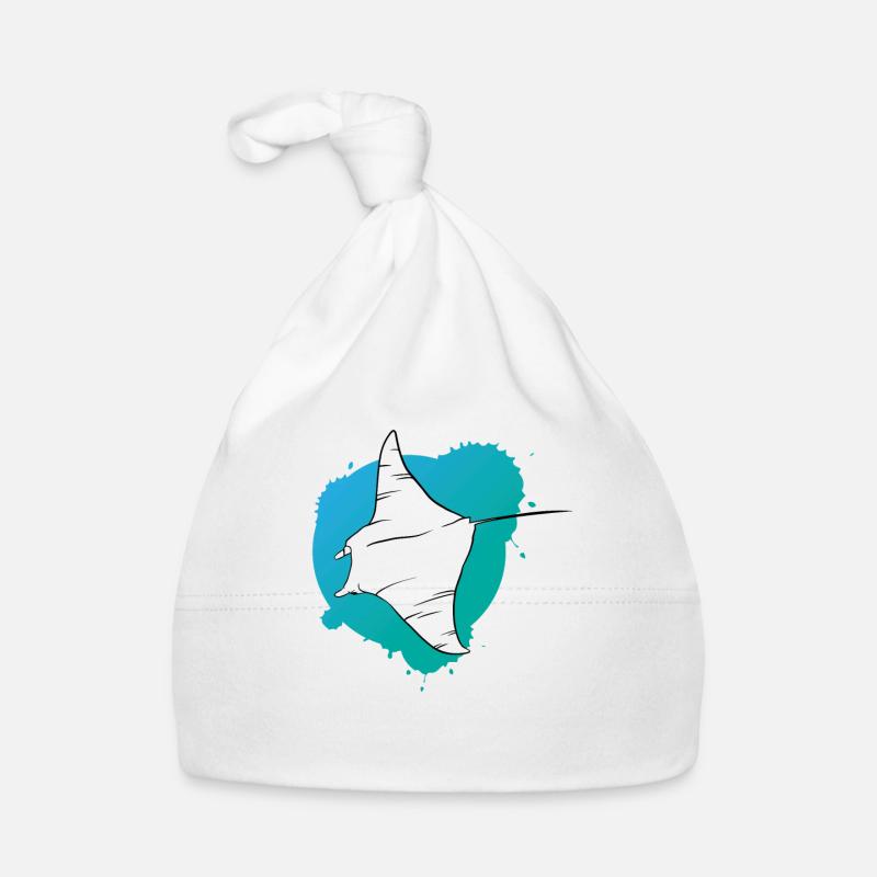 Rochen im Riff Ozeanischer Geist Geschenk Baby Bio-Mütze